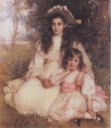 Robert Morrison The Browning Children oil painting